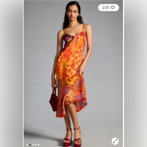 Farm Rio for Anthropologie Printed Slip Dress size S